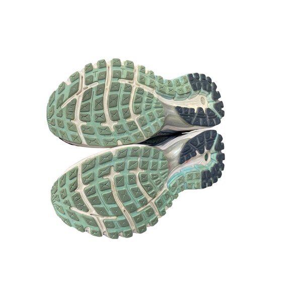 Brooks Ghost 5 Womans green purple running walk sneakers sz 8.5D SKU 9612 - Picture 5 of 16